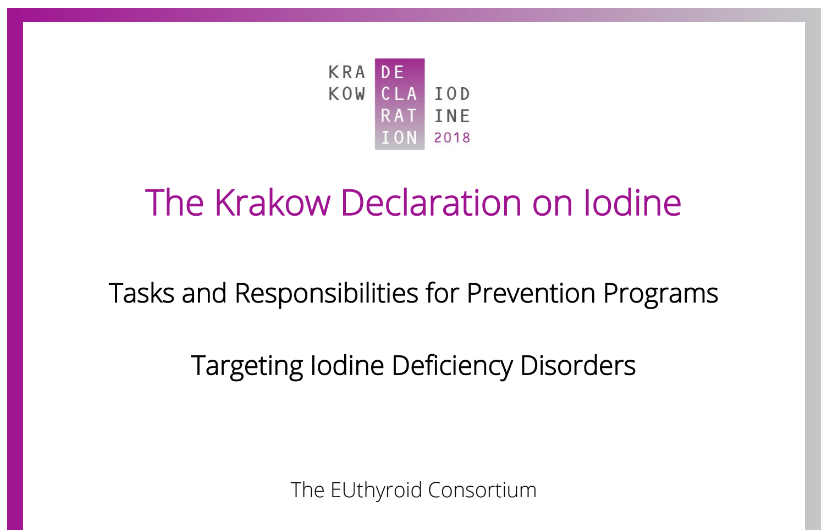 Erradicar el dèficit de iode: la declaració de Cracòvia