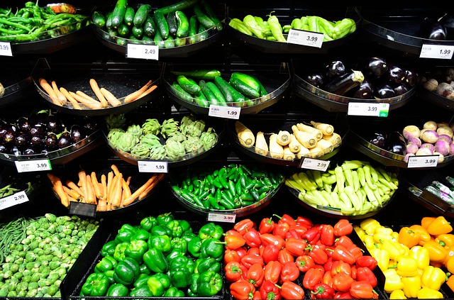 Alimentos vegetales y colores