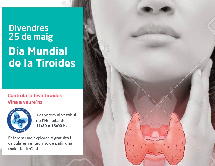 25 de maig Dia Mundial de la Tiroide: t'oferim un control gratuït